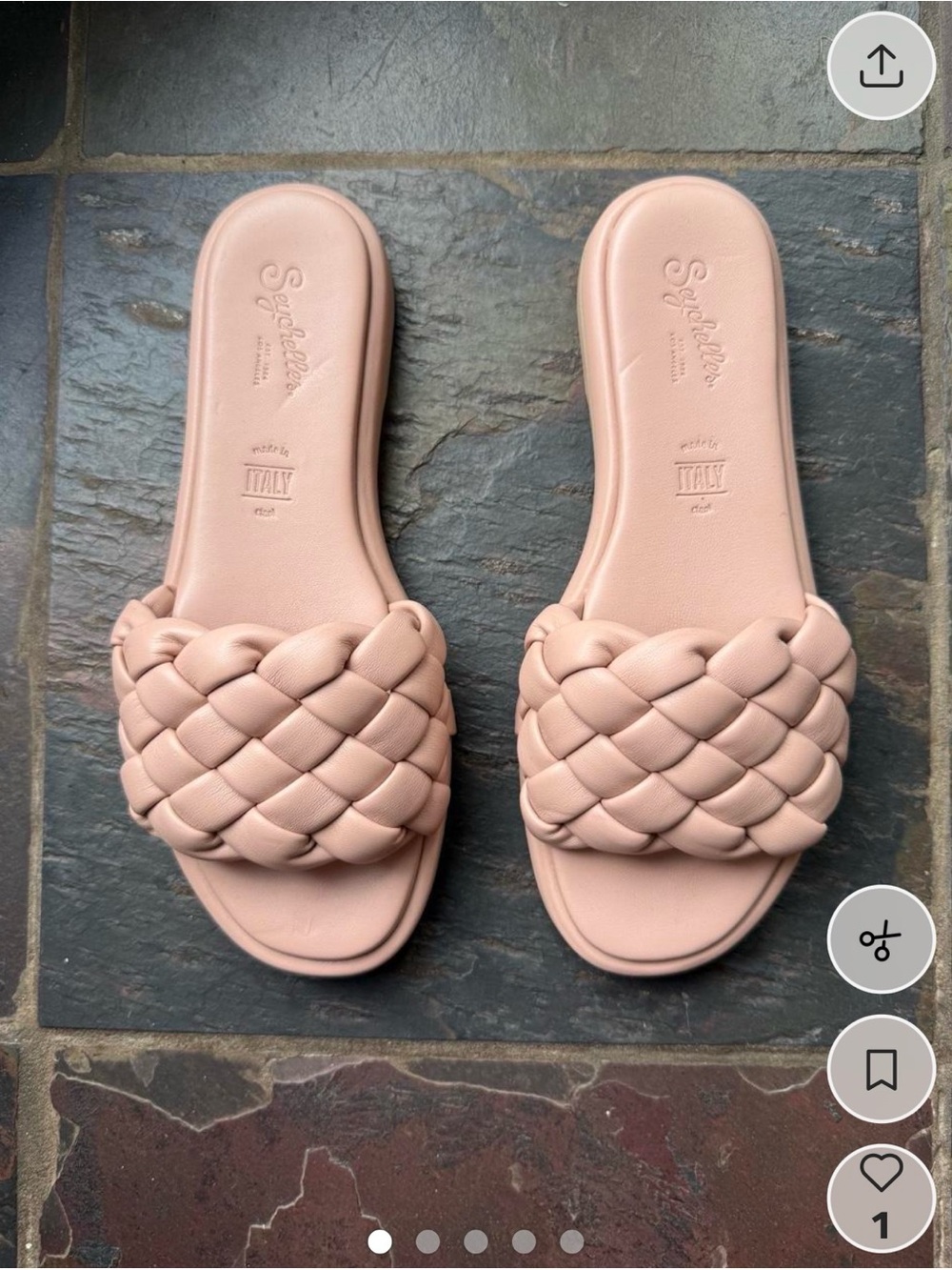 Seychelles Women's Blush Braided Slide Sandals